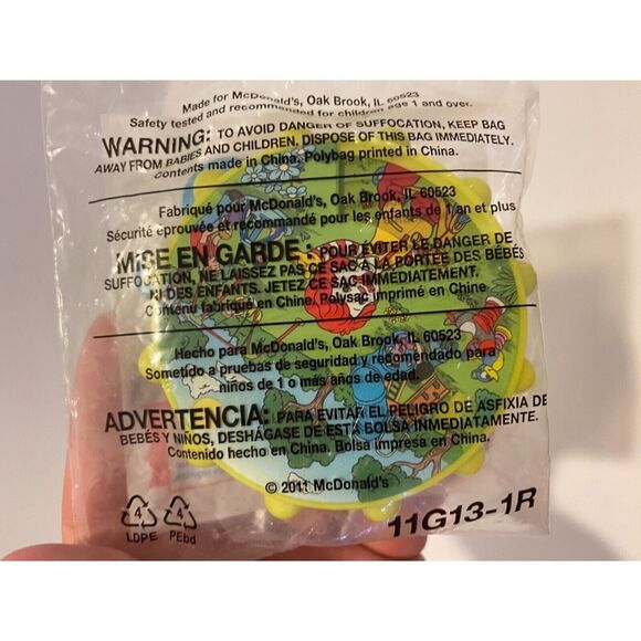 McDonald's 2011 Under 3 Toy Baby Ronald Move The Wheel Happy Meal Toy - Picture 5 of 6